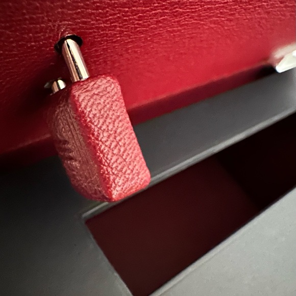 RARE Hermes Petite H Crocodile Minaudiere Box Bag Black Grey Exotic - Picture 10 of 16